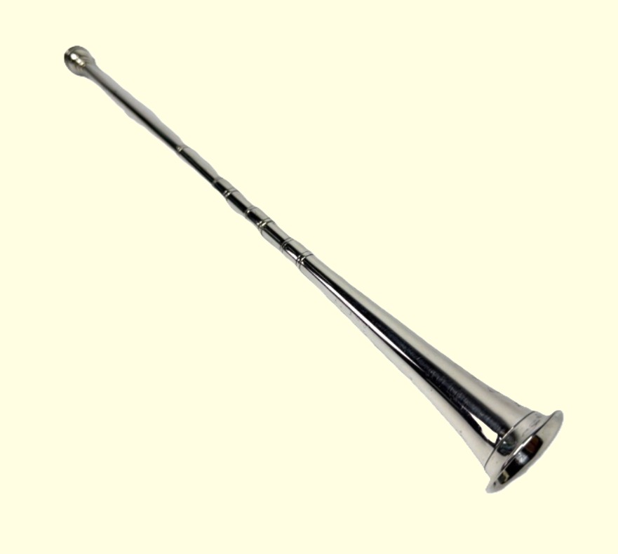 Antique Solid Silver Hunting Horn