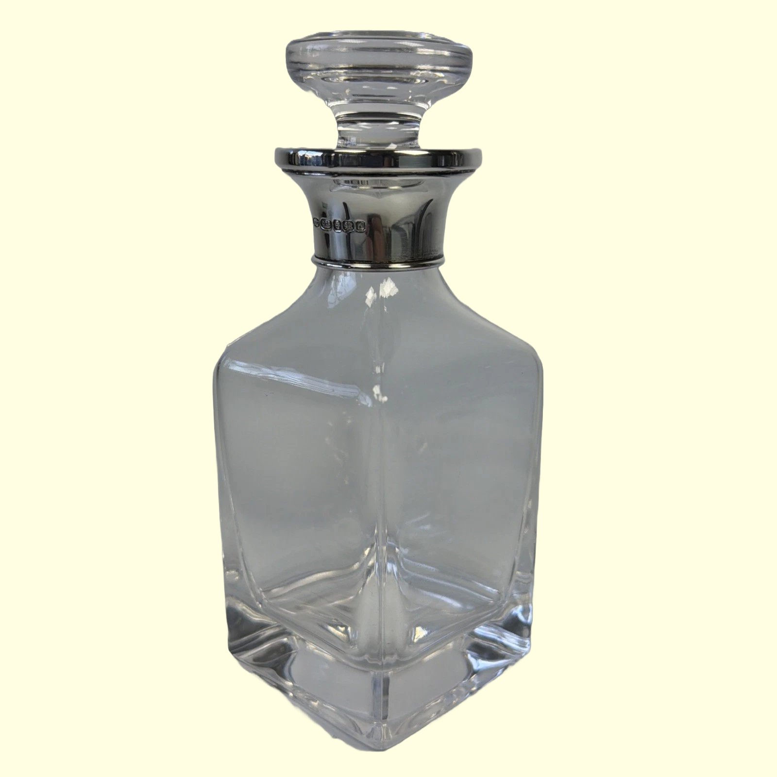 Silver Mounted Glass Scent Bottle