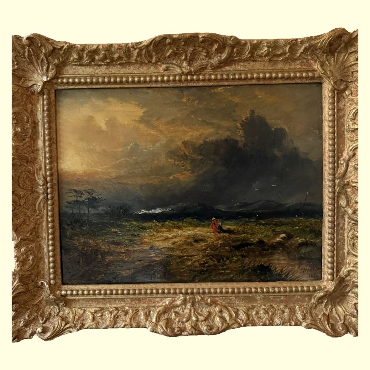 Oil on Canvas signed Thomas Cooper Moore