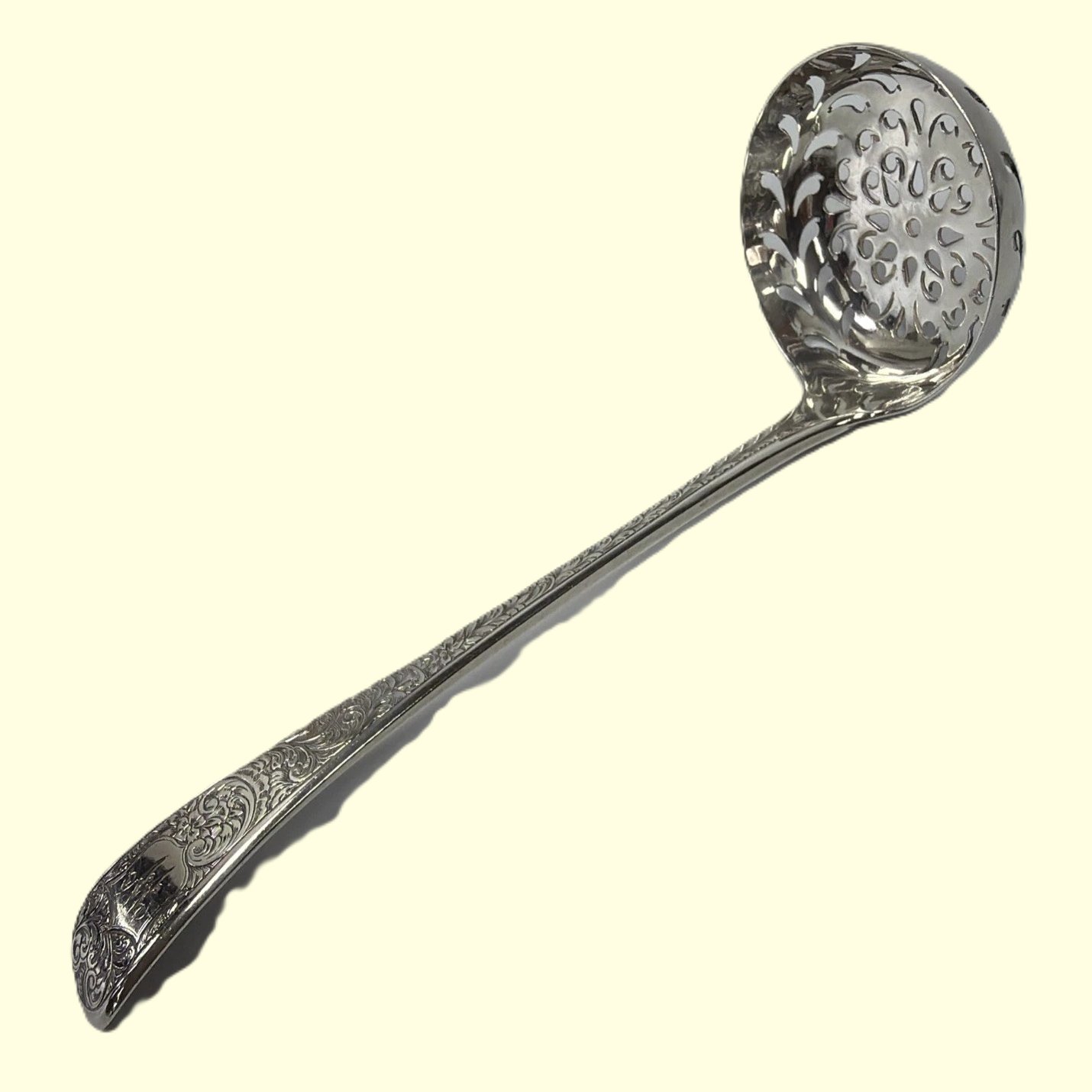 Antique Victorian Solid Silver Sugar Sifter Spoon