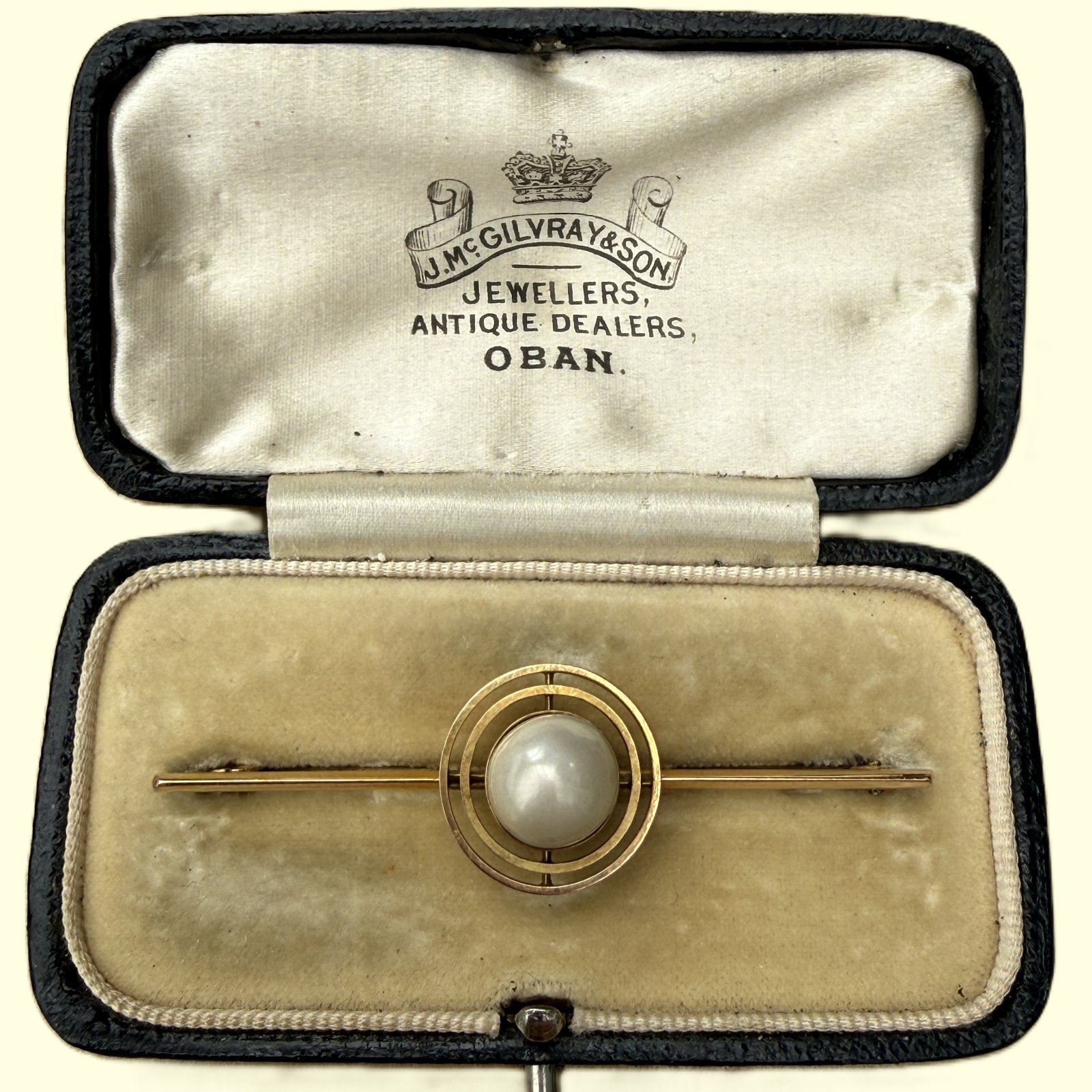 Antique 15ct Gold Pearl Brooch